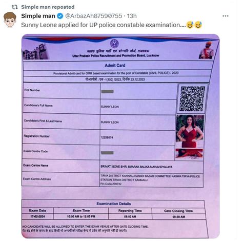 sunny leone bad photo|Sunny Leone's Picture On UP Police Exam Admit Card Sparks .